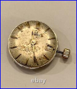 OMEGA Caliber 681 Auto Watch Movement Dial Hands Crown Parts RUNS Running Works