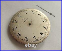 Omega 23.4 movement with Jumbo dial and hand -parts Rare