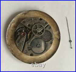 Omega 23.4 movement with Jumbo dial and hand -parts Rare