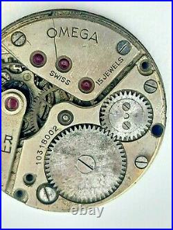 Omega 30 T 2 Movement Hand Vintage Made In Switzerland Rare Parts Or Repair