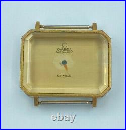 Omega De Ville Wristwatch Gold Case R. 551.073 + Dial And Hands To Repair Parts