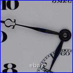 Omega Genuine Movement White Dial Manual Wind Wrist Watch Belt Parts Junk