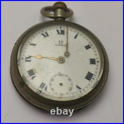 Omega Hand Winding Vintage Pocket Watch For Parts
