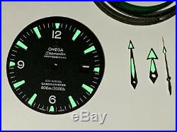 Omega Watch Dial / Hands / Crystal. Genuine Omega Watch Parts. Omega 3170 Dial