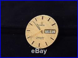 Omega cal 1020 watch movement Seamaster dial and hands, day date parts SWISS