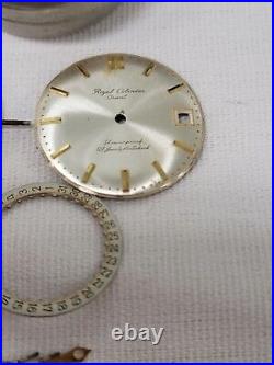 Orient Royal Calendar Date 21j Watch Dial Hands Screw Gears Movement Parts