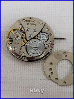 Orient Royal Calendar Date 21j Watch Dial Hands Screw Gears Movement Parts