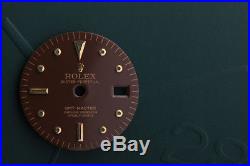 Original Rolex GMT 1675 Brown Stella Hyphen Nipple Dial W Hands FCD7225