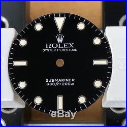 Original Rolex Submariner Oyster Perpetual No Date 5513 Black Dial + Hands Set