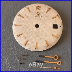 Original Vintage OMEGA Watch Dial, Hands And Parts. 29.4mm