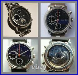 PartsCase, Dial, Hands, solid Bracelet. For 7750 Automatic Chronograph mov. Swiss