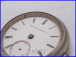 Parts AS-IS 1881 Elgin 18s Grade 10 11j Lever Set Pocket Watch Locomotive Train