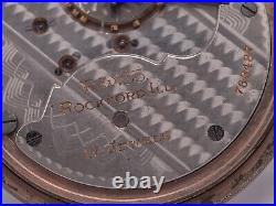 Parts AS-IS! 1908 Rockford Grade 935 18s 17j Lever Set Open Face Pocket Watch
