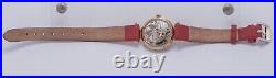 Parts/Repair 1970s Ernest Borel Cocktail Red Ladies Hand Wind Watch Kaleidoscope