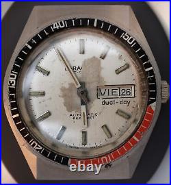 Parts / Repair Caravelle Devil Diver 666ft Set O Matic Automatic VTG Dive Watch