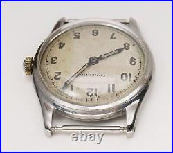 Parts/Repair Concord 241F WWII Era Military Style Watch 24hr Dial