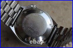 Parts Repair Pre Tag Heuer 980.004 Black 1000 Diver SS Watch Mens Silver Jubilee