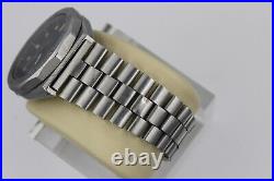 Parts Repair Pre Tag Heuer 980.004 Black 1000 Diver SS Watch Mens Silver Jubilee