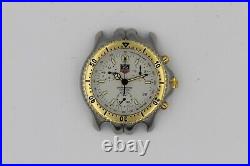 Parts Repair Tag Heuer Mens Watch SEL CG1120 Link Gold White Chronograph