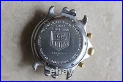 Parts Repair Tag Heuer Mens Watch SEL CG1120 Link Gold White Chronograph