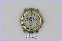 Parts Repair Tag Heuer Mens Watch SEL CG1120 Link Gold White Chronograph