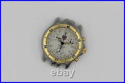 Parts Repair Tag Heuer Mens Watch SEL CG1120 Link Gold White Chronograph