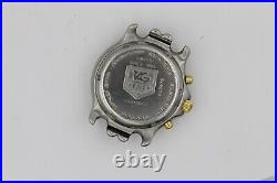 Parts Repair Tag Heuer Mens Watch SEL CG1120 Link Gold White Chronograph