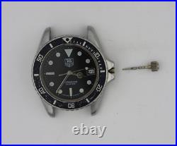 Parts Tag Heuer Mens 1000 Series Watch 980.013 Black Professional Silver 980.004