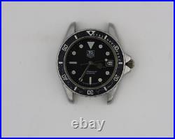 Parts Tag Heuer Mens 1000 Series Watch 980.013 Black Professional Silver 980.004