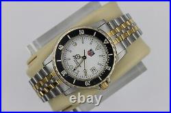 Parts Tag Heuer WD1222. BB0611 Mens Watch White Gold 1500 Professional Black