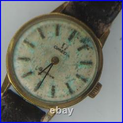 Parts or Repair, As Is Junk Omega wristwatch, hand-wound Women's, used