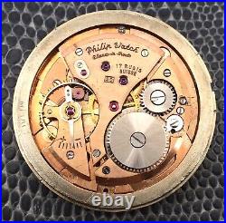 Philip Watch 50 Bal. Staff Ok For Parts (Index And Hand IN Gold 18K) 34,6mm