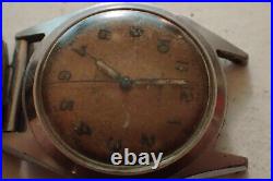Pierpont Men's 31mm Hand Wind Military Style Wrist Watch for repair or parts