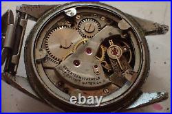 Pierpont Men's 31mm Hand Wind Military Style Wrist Watch for repair or parts