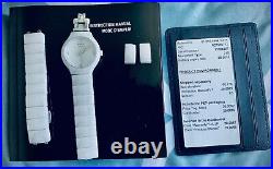 RADO LUXURY LADIES WHITE CERAMIC TRUEDIAMONDS THINLINE (Wristband Needs Repair)