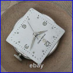 RARE ETERNAMATIC Cal 1321T Watch Movement Running Parts Repairs Dial Hands