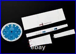 RARE Omega BLUE SCHUMACHER OEM Dial Hands Set 3510.81 Speedmaster Watch Parts