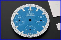 RARE Omega BLUE SCHUMACHER OEM Dial Hands Set 3510.81 Speedmaster Watch Parts