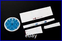 RARE Omega BLUE SCHUMACHER OEM Dial Hands Set 3510.81 Speedmaster Watch Parts