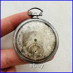 RARE POCKET WATCH LONGINES 37.9 M 1937 PARTS/REPAIR Military Swiss Old Vtg