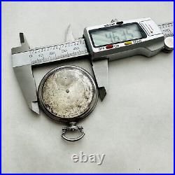 RARE POCKET WATCH LONGINES 37.9 M 1937 PARTS/REPAIR Military Swiss Old Vtg