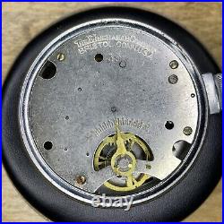 RARE Vintage Ingraham REX Radium Black Dial Luminous Pocket Watch Parts/Repair