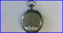 RARE Vtg Acier Garanti Moonphase Pocket Watch. PARTS/RESTORATION. GREAT PRICE