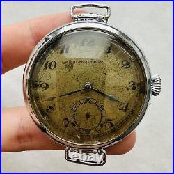 RARE Watch Henry Hy Moser Cie PARTS/REPAIR Military Swiss Vtg 15 Rubis