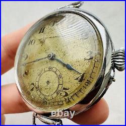 RARE Watch Henry Hy Moser Cie PARTS/REPAIR Military Swiss Vtg 15 Rubis