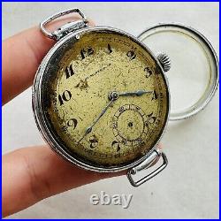 RARE Watch Henry Hy Moser Cie PARTS/REPAIR Military Swiss Vtg 15 Rubis