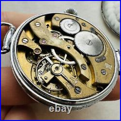 RARE Watch Henry Hy Moser Cie PARTS/REPAIR Military Swiss Vtg 15 Rubis