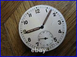 REVUE GSTP Pocket Watch Dial & Hands. Military. Revue Cal. 30. For Parts. N°1