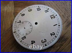 REVUE GSTP Pocket Watch Dial & Hands. Military. Revue Cal. 30. For Parts. N°1