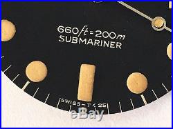 Rolex 100% Genuine Submariner 5513 Maxi Tritium Dial Matching Hands Rare Vintage